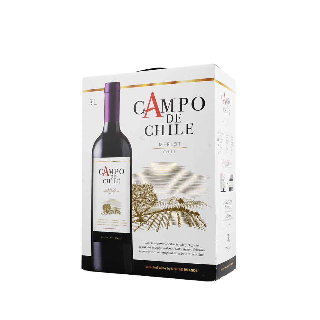 Bag in box, Merlot, Campo De Chile, 3 l